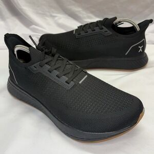 Flux Footwear Adapt Runner Black Gum Mens 8.5 W 10 Athletic Knit Shoes Sneakers